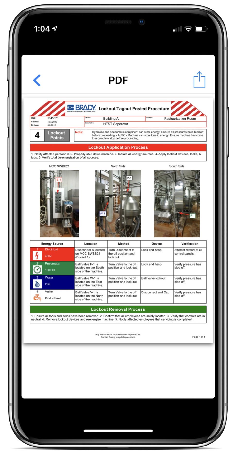 screenshot of Brady LINK360
